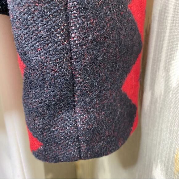 Ralph Lauren Fall 2008 Red & Black Southwestern Wool Beacon Blanket Jacket - Picture 11 of 16